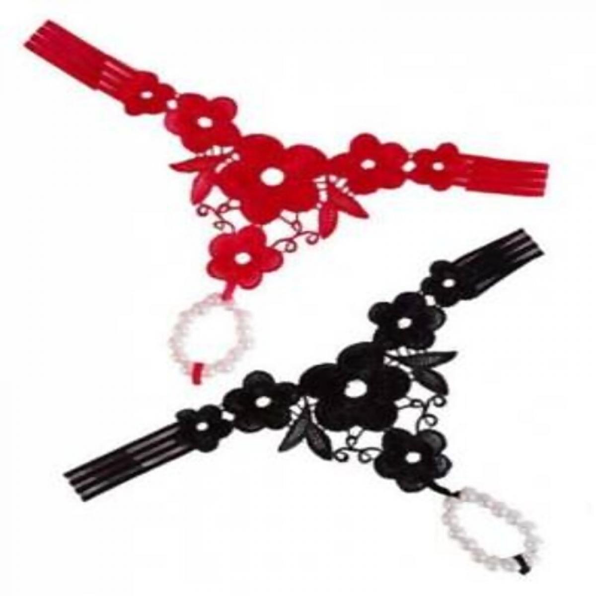 Fan403/ Tangas Hilo con perlas